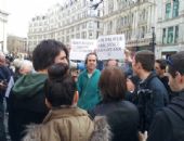 Thatcher Cenazesinde Protesto